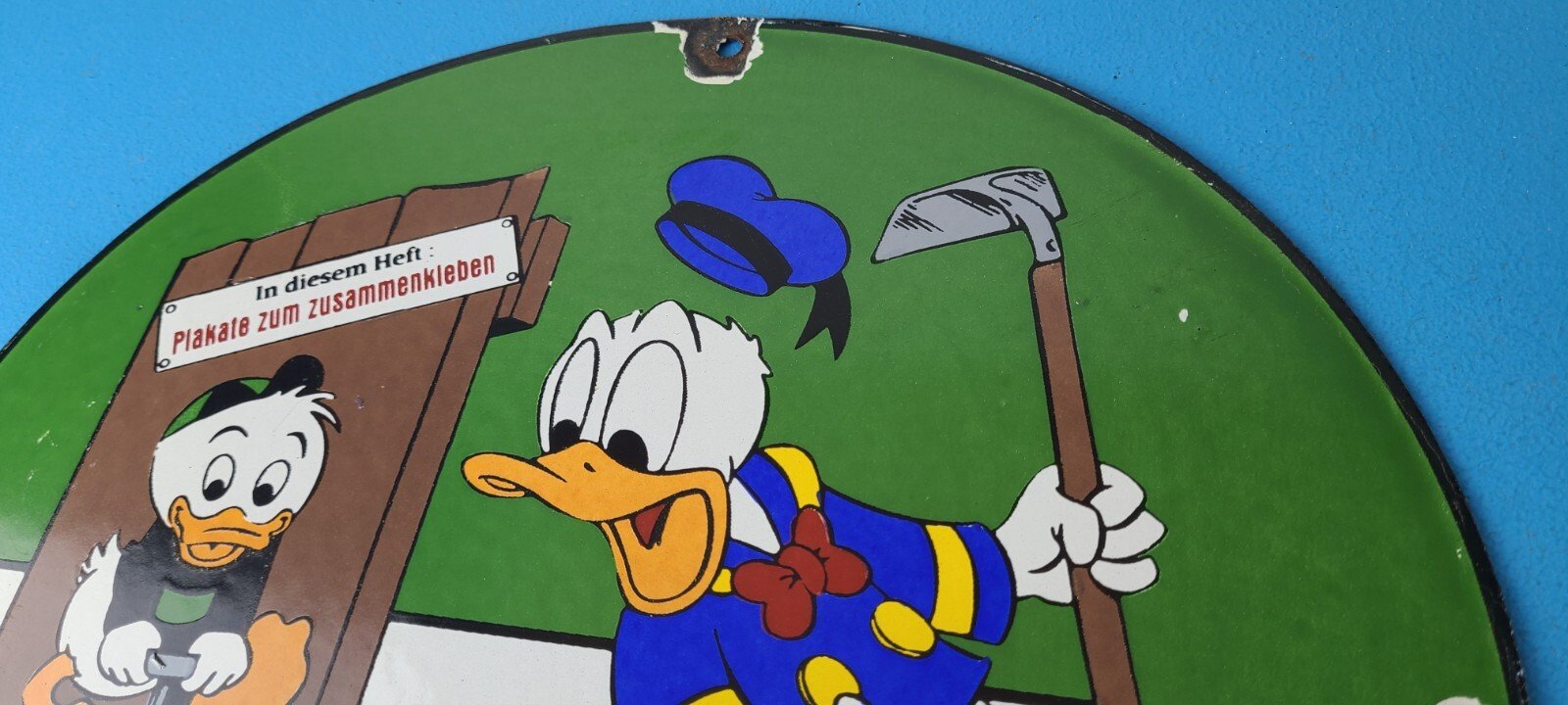 Vintage Standard Gasoline Sign - Unsurpassed Walt Disney Gas Pump Porcelain Sign - Image 8