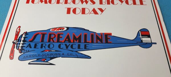 Vintage Streamline Aircraft Sign Aviation Hangar Gas Pump Porcelain Sign 305794908607 3