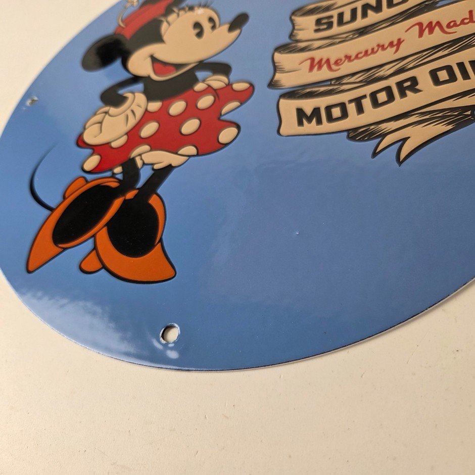 Vintage Sunoco Gasoline Porcelain Sign - Vintage Porcelain for Sale Gas Sign - Image 10