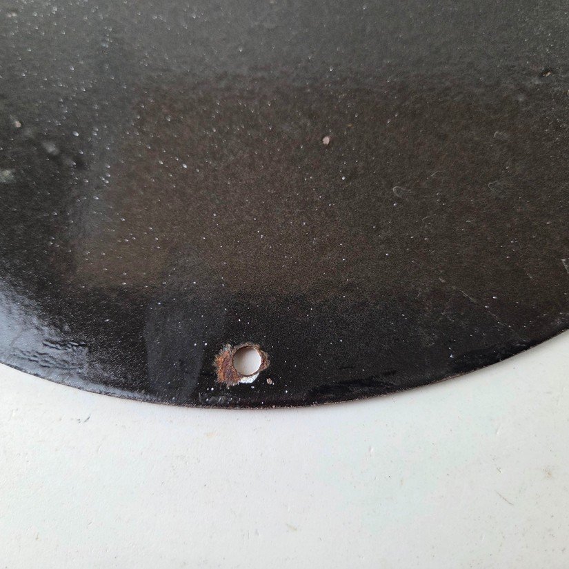 Vintage Triumph Motorcycle Sign - Gas Pump Garage Porcelain Service Sign - Image 8