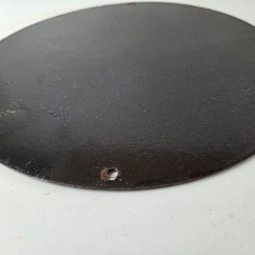 Vintage Triumph Motorcycle Sign - Gas Pump Garage Porcelain Service Sign - Image 9