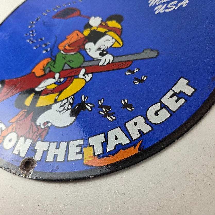 Vintage Winchester Sign - Disney Mickey Mouse Shot Gun Rifle Ammo Gas Pump Sign - Image 14