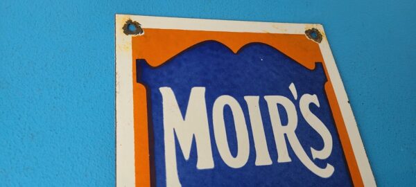 VINTAGE MOIRS CHOCOLATE PORCELAIN QUALITY GAS PUMP GENERAL STORE CANDY SIGN 305087084818 4
