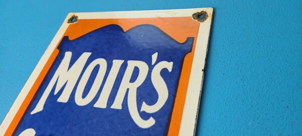VINTAGE MOIRS CHOCOLATE PORCELAIN QUALITY GAS PUMP GENERAL STORE CANDY SIGN 305087084818 7