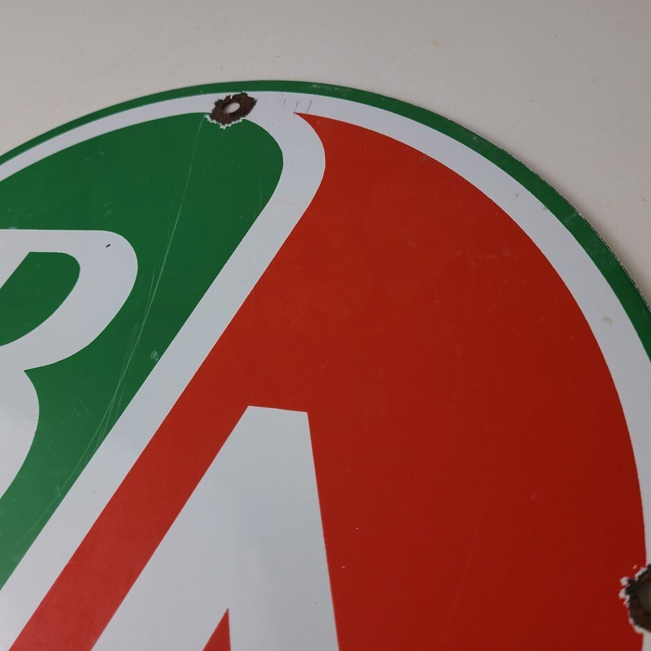 Vintage British Airways Sign - Aviation Hangar Gas Pump Airline Porcelain Sign - Image 8