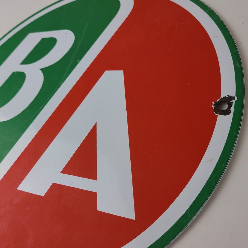 Vintage British Airways Sign - Aviation Hangar Gas Pump Airline Porcelain Sign - Image 9