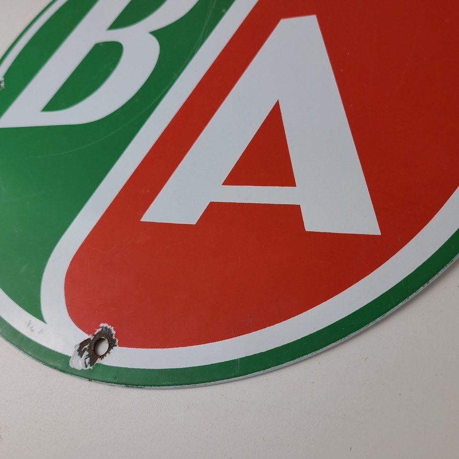 Vintage British Airways Sign - Aviation Hangar Gas Pump Airline Porcelain Sign - Image 10