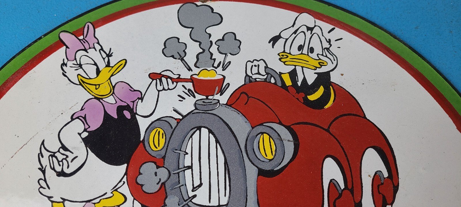 Vintage Castrol Motor Oil Sign - Motor Oil Bucket Quart Can Gas Porcelain Sign - Image 3