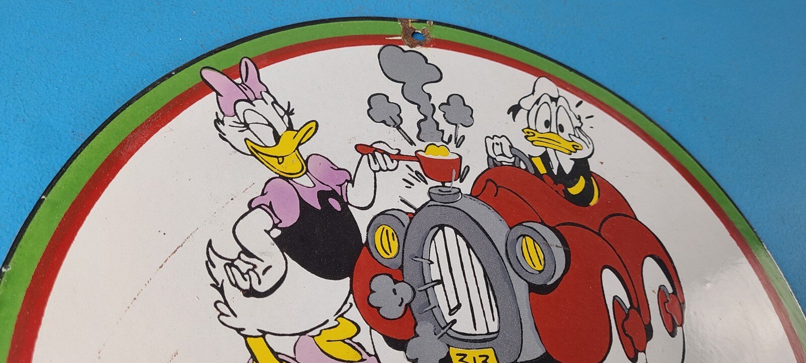 Vintage Castrol Motor Oil Sign - Motor Oil Bucket Quart Can Gas Porcelain Sign - Image 5