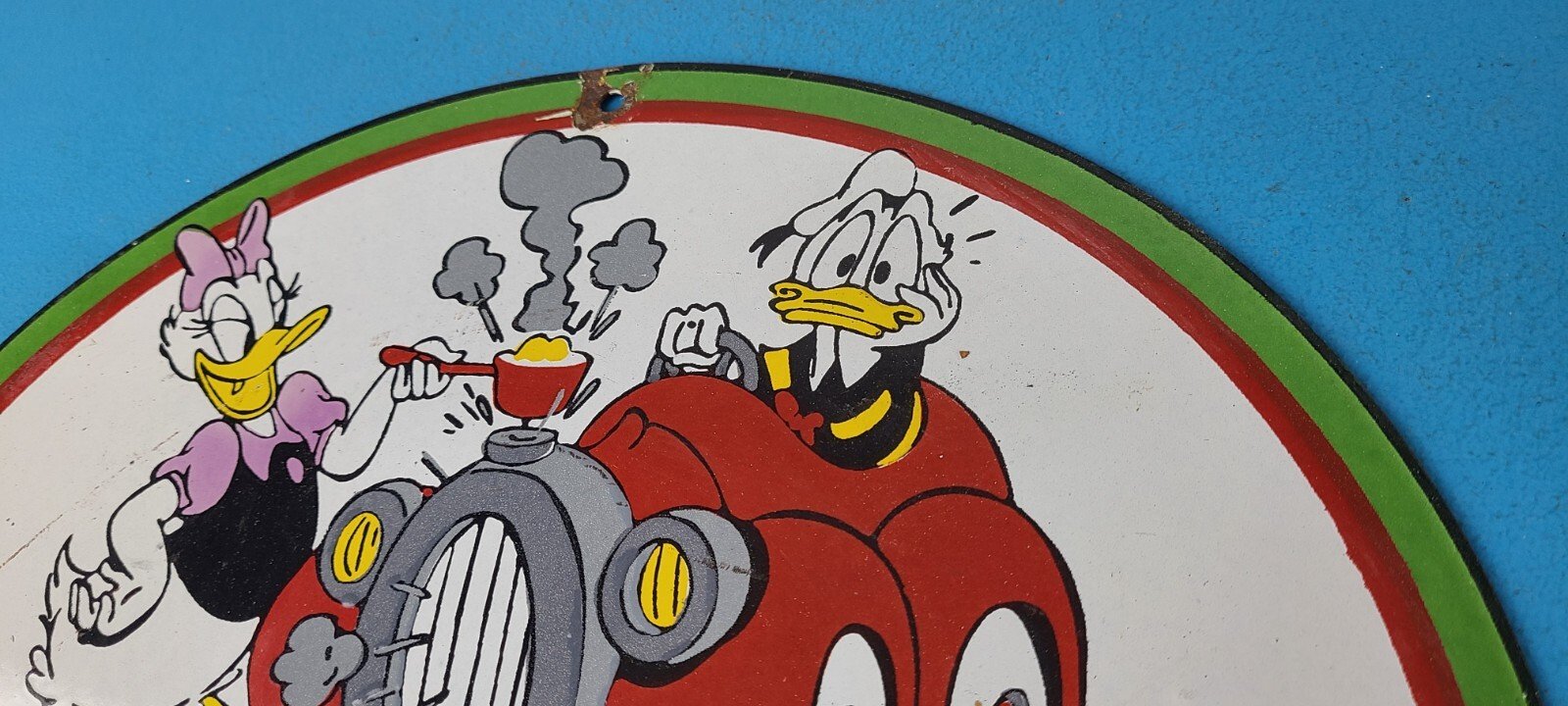 Vintage Castrol Motor Oil Sign - Motor Oil Bucket Quart Can Gas Porcelain Sign - Image 8