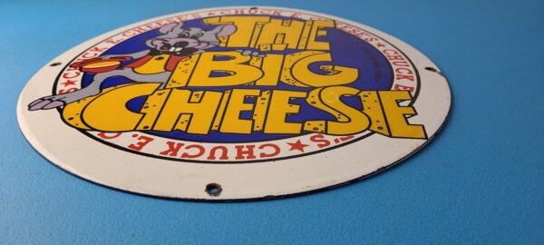 Vintage Chuck E Cheese Sign Porcelain Gas Pump Service Station Sign 305746555128 10