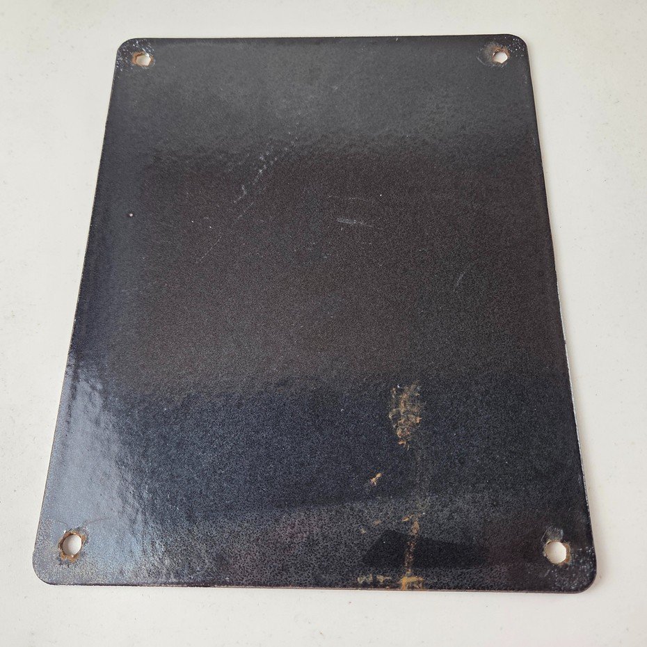 Vintage Contains Lead Sign - Gas Warning Caution Avoid Spilling Porcelain Sign - Image 7