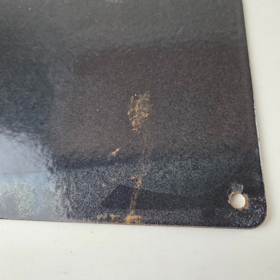 Vintage Contains Lead Sign - Gas Warning Caution Avoid Spilling Porcelain Sign - Image 8