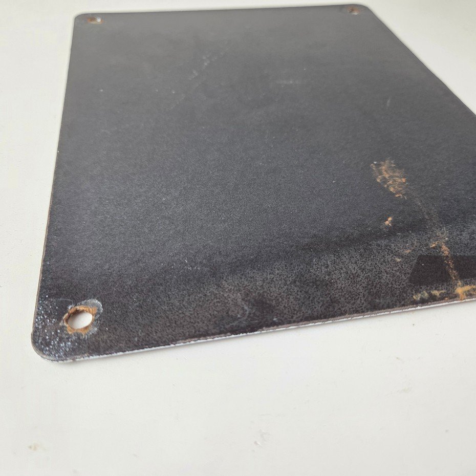 Vintage Contains Lead Sign - Gas Warning Caution Avoid Spilling Porcelain Sign - Image 9