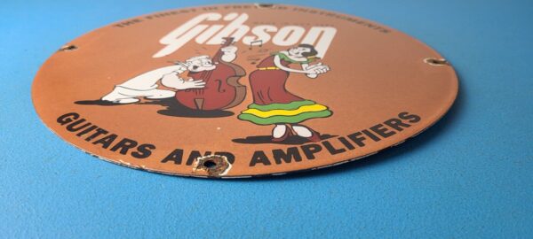 Vintage Gibson Guitars Popeye Porcelain Gas Station Sign 305769076718 10