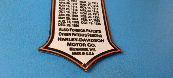 Vintage Harley Davidson Motorcycles Sign - Display Gas Pump Porcelain Sign - Image 7