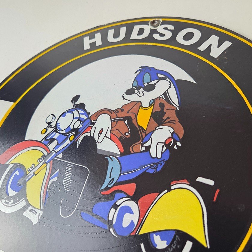 Vintage Hudson Automobiles Sign - Gas Service Station Porcelain Sign - Image 12