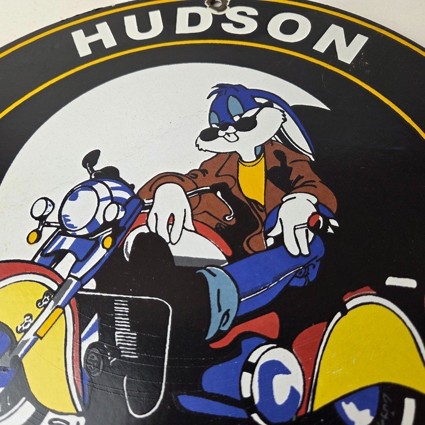 Vintage Hudson Automobiles Sign - Gas Service Station Porcelain Sign - Image 3