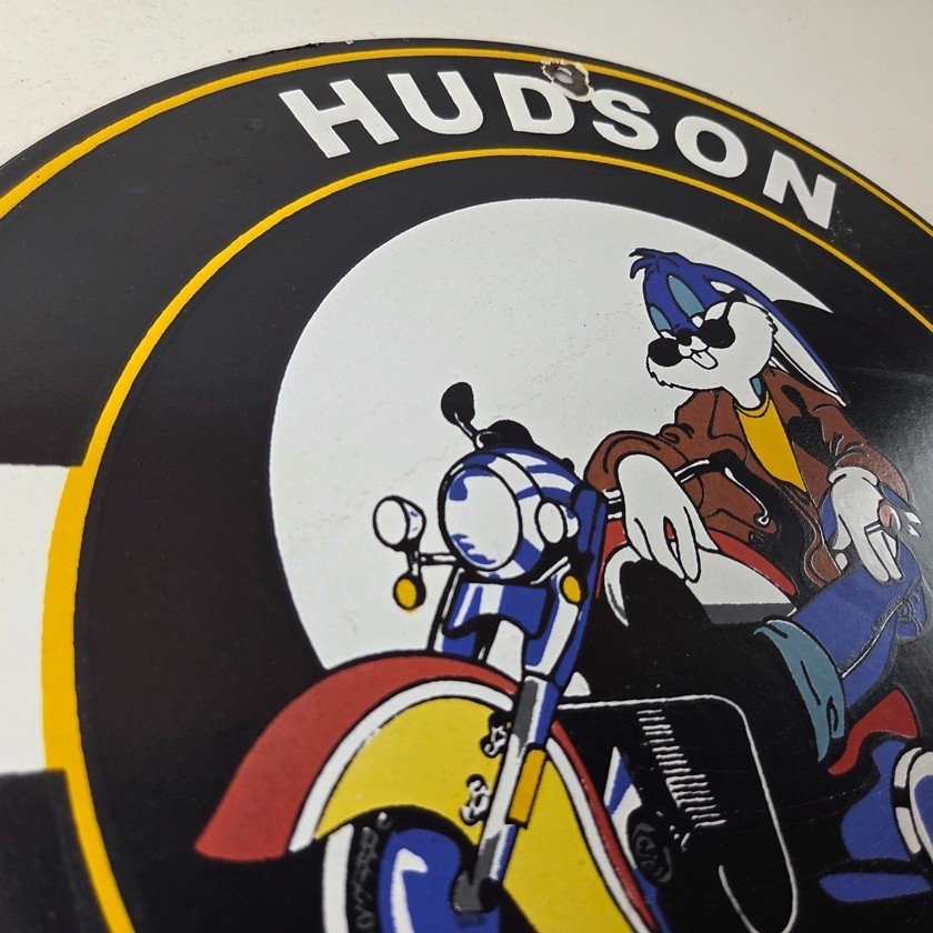 Vintage Hudson Automobiles Sign - Gas Service Station Porcelain Sign - Image 5