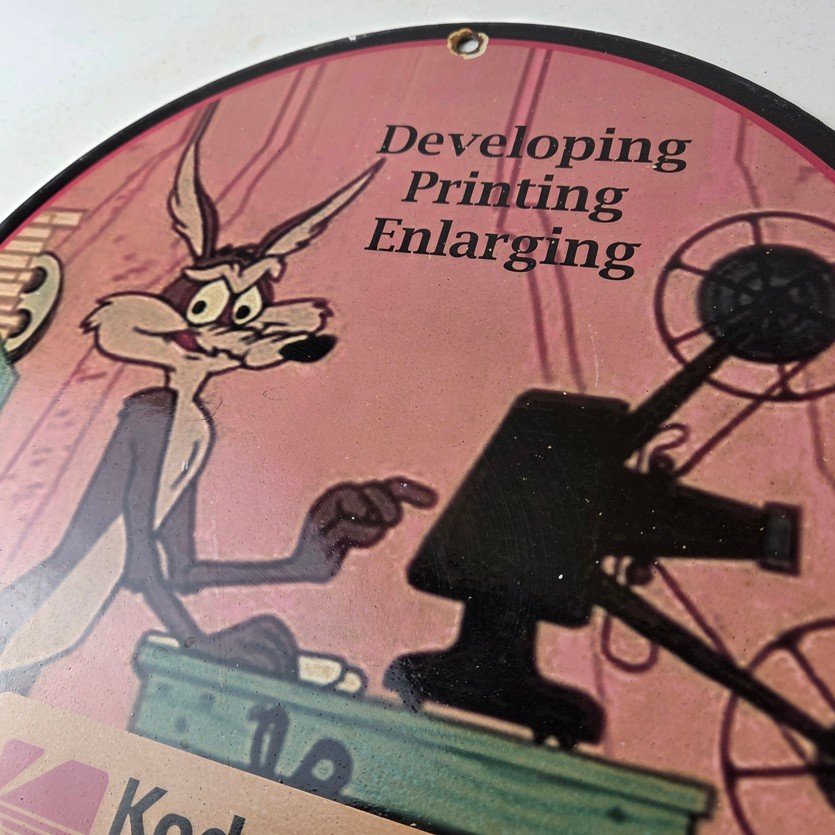 Vintage Kodak Camera Sign - Photos Film Gas Pump Porcelain Sign - Image 12