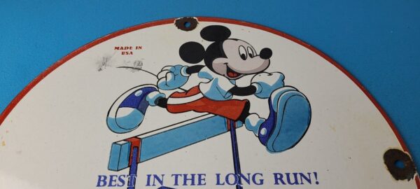 Vintage Marathon Gasoline Sign Porcelain Disney Mickey Station Pump Sign 305768692148 12