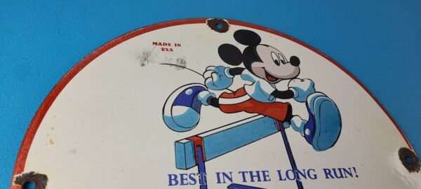 Vintage Marathon Gasoline Sign Porcelain Disney Mickey Station Pump Sign 305768692148 4