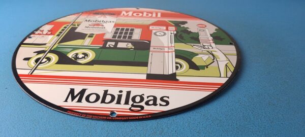 Vintage Mobilgas Sign Gargoyle Mobil Filling Station Porcelain Gas Pump Sign 305863589898 10