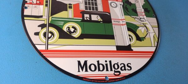 Vintage Mobilgas Sign Gargoyle Mobil Filling Station Porcelain Gas Pump Sign 305863589898 6