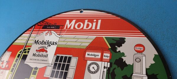 Vintage Mobilgas Sign Gargoyle Mobil Filling Station Porcelain Gas Pump Sign 305863589898 7