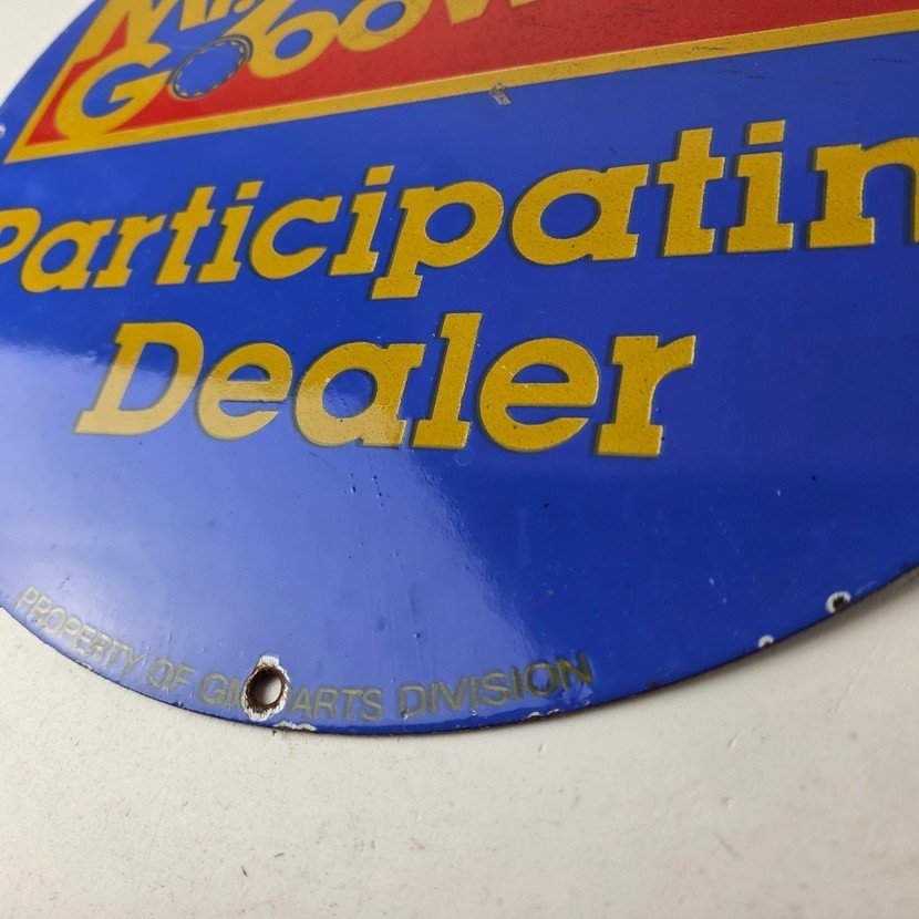 Vintage Mr Goodwrench Porcelain Sign - Old Auto Car Mechanic Gas Pump Sign - Image 14