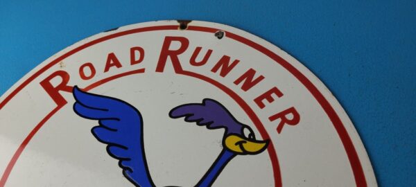 Vintage Road Runner Gasoline Sign Mopar Racing Auto Gas Porcelain Sign 305625376018 7