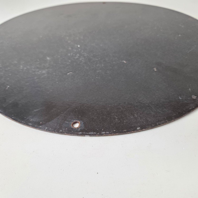 Vintage Shell Gasoline Sign - Redwood Park Gas Oil Pump Plate Porcelain Sign - Image 9