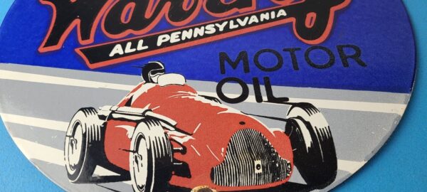 Vintage Waverly Motor Oil Porcelain Sign Gasoline Racing Pump Plate Sign 305889892088 3