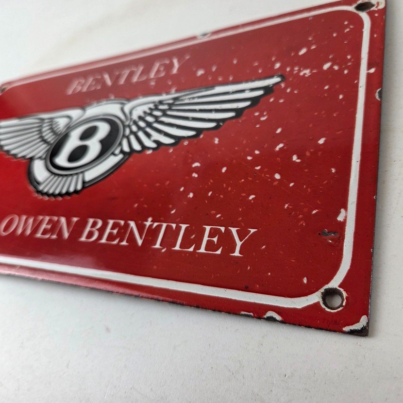 Vintage Bentley Sign - Porcelain Automobile Gas Car Pump Garage Auto Sign - Image 13