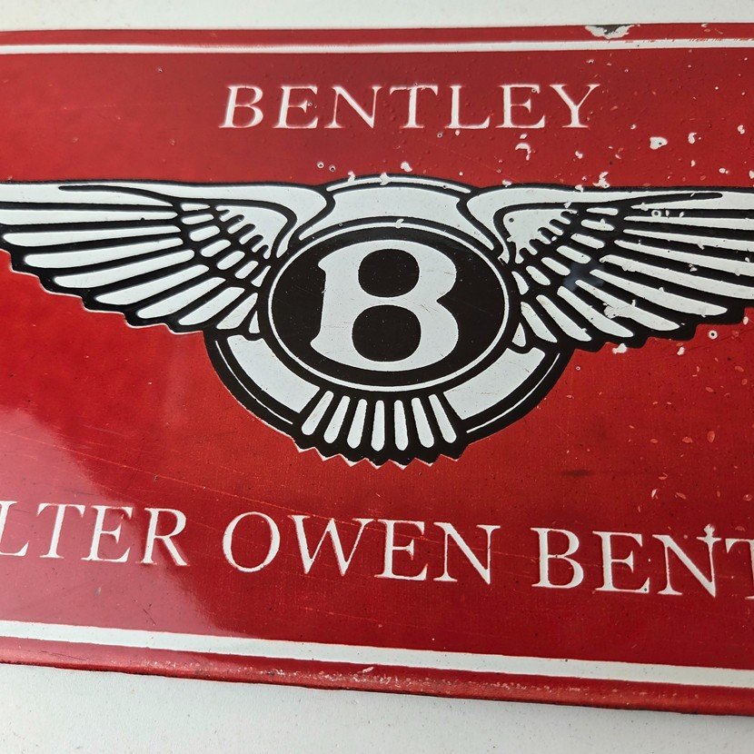 Vintage Bentley Sign - Porcelain Automobile Gas Car Pump Garage Auto Sign - Image 3