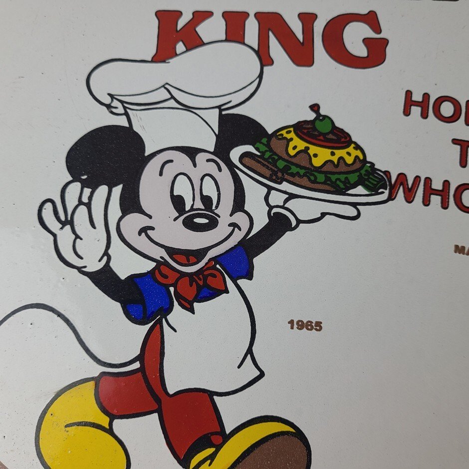 Vintage Burger King Porcelain - Fast Food Burgers Diner Drive Thru Gas Pump Sign - Image 3