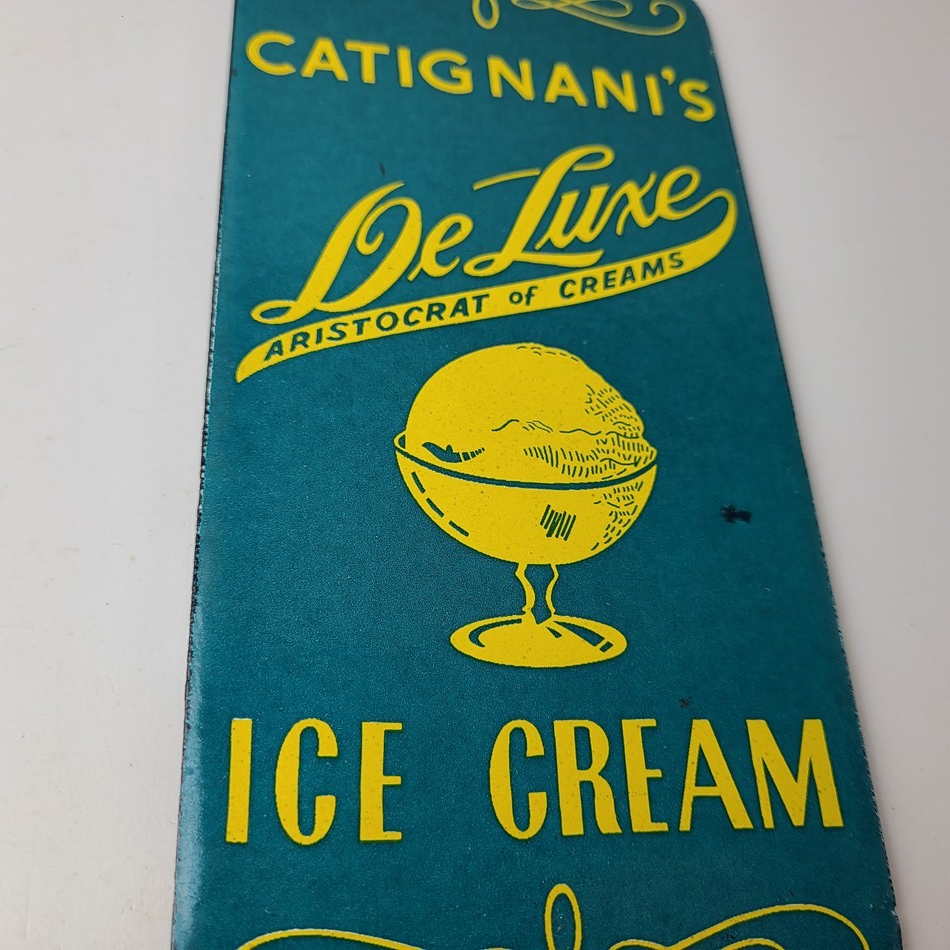 Vintage Catignani's Ice Cream Porcelain Sign - Dairy Milk Service Gas Pump Sign - Image 6
