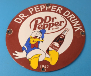 Vintage Dr Pepper Sign Porcelain Soda Cola Man Cave Collection Sign 305872801409