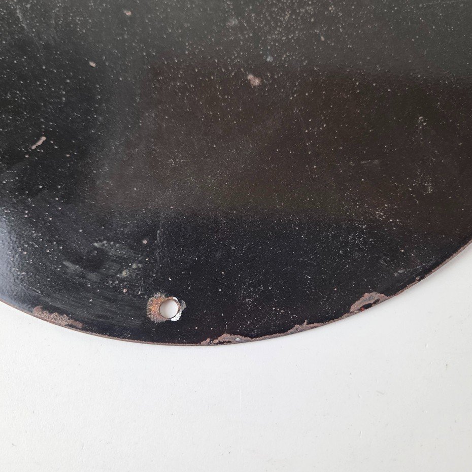 Vintage Esso Gasoline Sign - Gas Service Station Attendant Porcelain Sign - Image 11