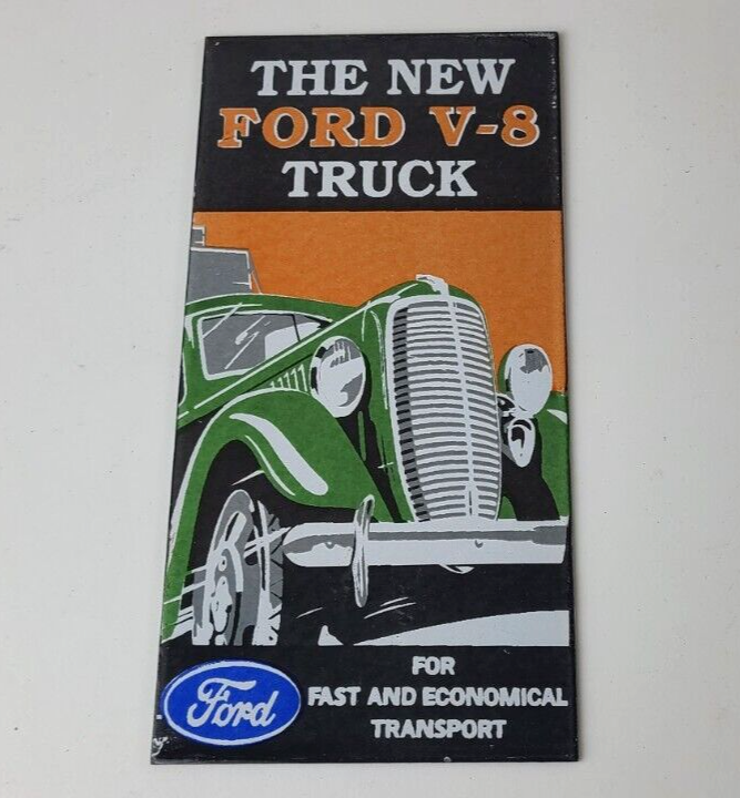 Vintage Ford Motors Sign - Classic V8 Truck Gas Pump Automotive Porcelain Sign - Image 12