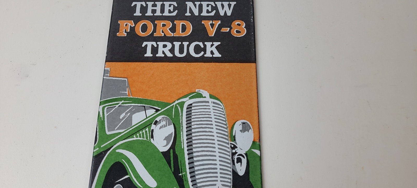 Vintage Ford Motors Sign - Classic V8 Truck Gas Pump Automotive Porcelain Sign - Image 3