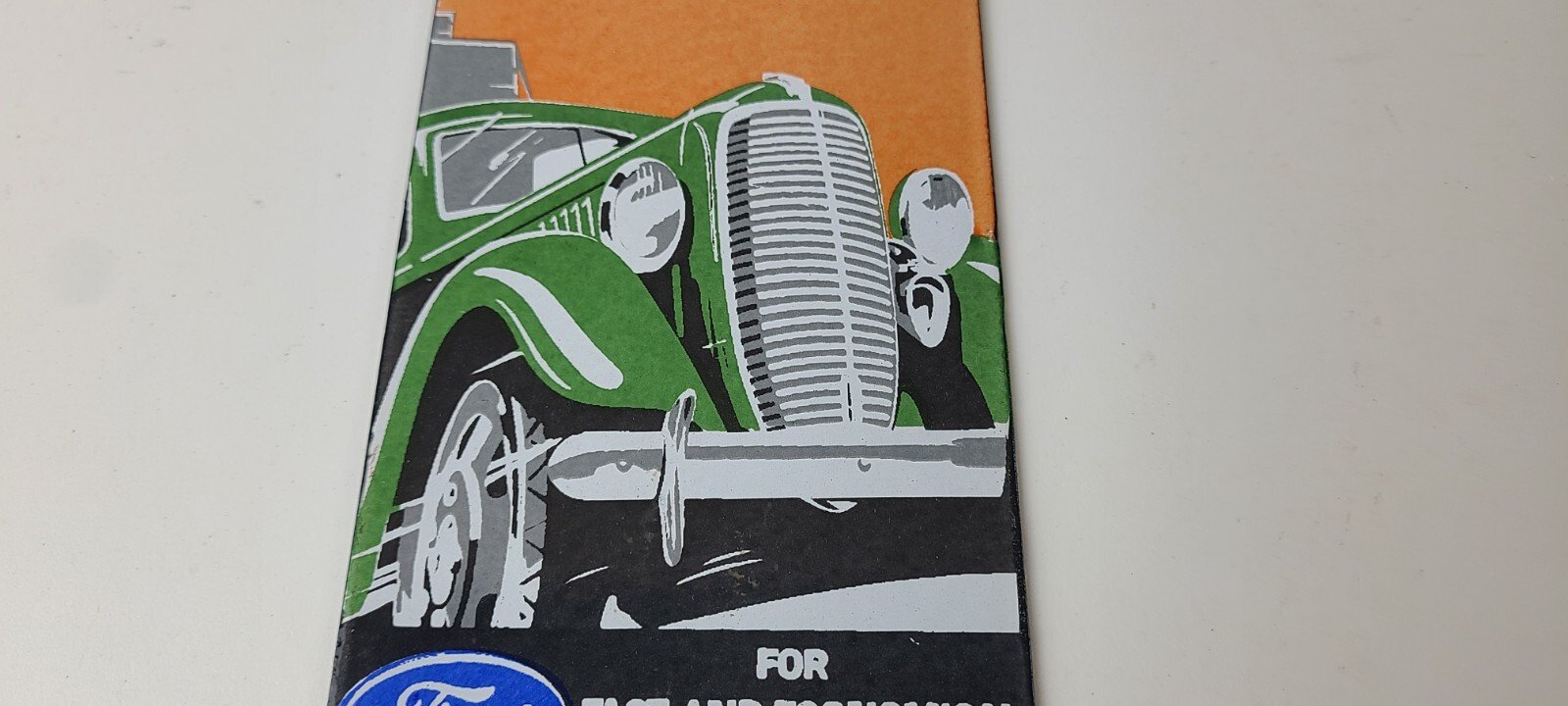 Vintage Ford Motors Sign - Classic V8 Truck Gas Pump Automotive Porcelain Sign - Image 4