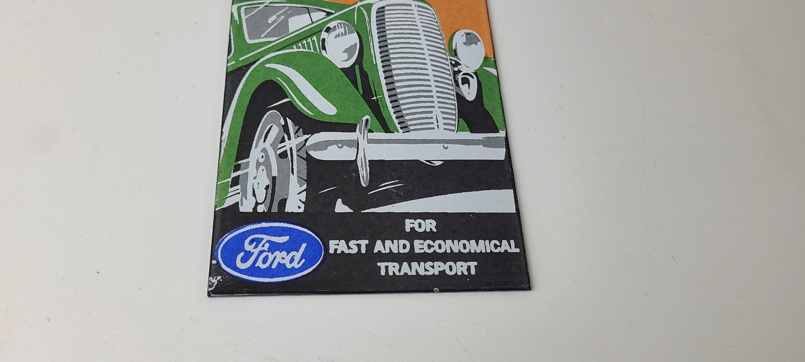 Vintage Ford Motors Sign - Classic V8 Truck Gas Pump Automotive Porcelain Sign - Image 7