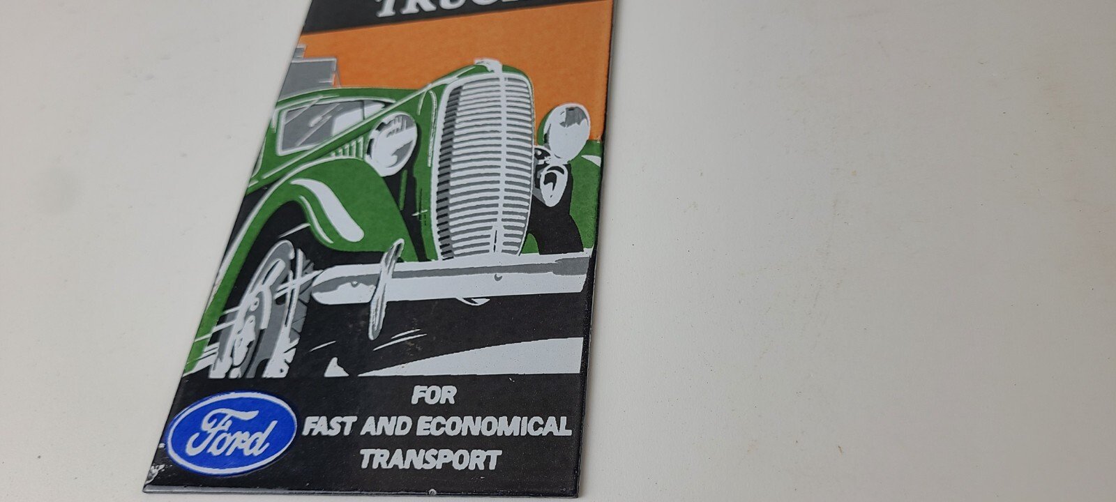 Vintage Ford Motors Sign - Classic V8 Truck Gas Pump Automotive Porcelain Sign - Image 10