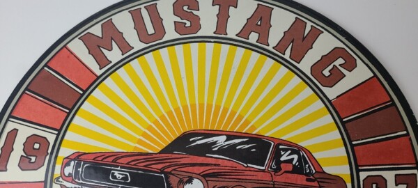 Vintage Ford Sign - Mustang Ford Automobile Service Gas Station Sign - Image 5