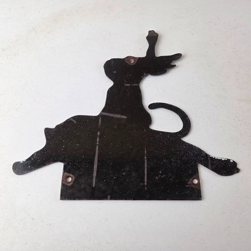 Vintage Harley Davidson Motorcycles Sign - Boutwell's Porcelain Gas Pump Sign - Image 7