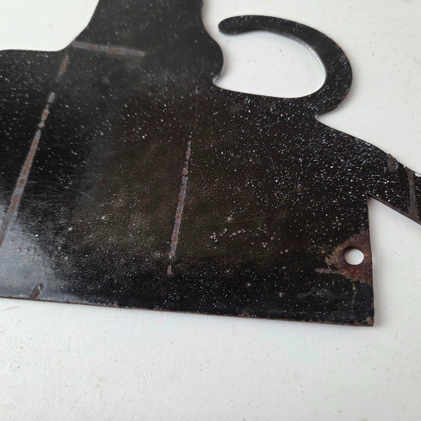 Vintage Harley Davidson Motorcycles Sign - Boutwell's Porcelain Gas Pump Sign - Image 8