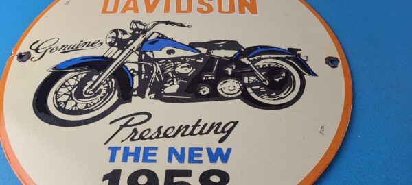 Vintage Harley Davidson Motorcycles Sign Porcelain Gas Service Station Sign 305697833559 11