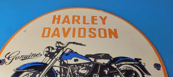 Vintage Harley Davidson Motorcycles Sign Porcelain Gas Service Station Sign 305697833559 12