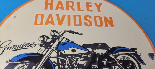 Vintage Harley Davidson Motorcycles Sign Porcelain Gas Service Station Sign 305697833559 3